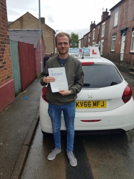 A big congratulations to Tom Simcock, who has passed his driving test today at Cobridge Driving Test Centre, on his First attempt and with just 3 driver faults.<br />
Well done Tom- safe driving from all at Craig Polles Instructor Training and Driving School. 🙂🚗<br />
Instructor-Dave Wilshaw