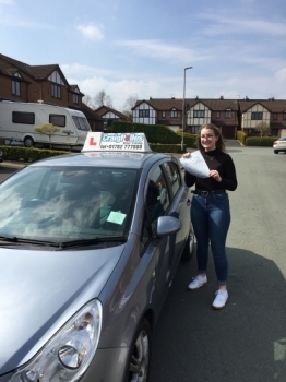 A big congratulations to Jess Mountford, who has passed her driving test today at Cobridge Driving Test Centre, on her First attempt and with just 5 driver faults.<br />
Well done Jess- safe driving from all at Craig Polles Instructor Training and Driving School. 🙂🚗<br />
Instructor-Andy Crompton