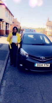 A big congratulations to Henna Parveen, who has passed her driving test toady at Cobridge Driving Test Centre,<br />
with just 2 driver faults.<br />
Well done Henna - safe driving from all at Craig Polles Instructor Training and Driving School. :)<br />
Instructor-Saiqa Nawaz