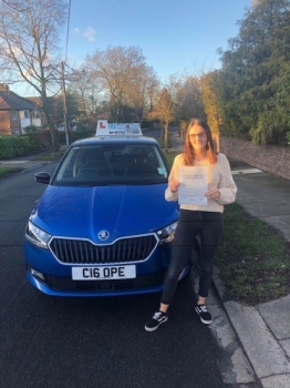 A big congratulations to Jade Forsyth, who has passed her driving test today at Cobridge Driving Test Centre, with 6 driver faults.<br />
Well done Jade- safe driving from all at Craig Polles Instructor Training and Driving School. 🚗😀<br />
Instructor-Stephen Cope