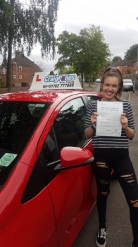 A big congratulations to Megan Brown, who has passed her driving test at Newcastle Driving Test Centre, with just 3 driver faults.<br />
Well done Megan- safe driving from all at Craig Polles Instructor Training and Driving School. 🙂<br />
Instructor-Perry Warburton