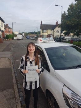 A big congratulations to Bethany Pattie, who has passed her driving test today, at Cobridge Driving Test Centre<br />
with just 3 driver faults.<br />
Well done Bethany- safe driving from all at Craig Polles Instructor Training and Driving School. 😀🚗<br />
Instructor-Greg Tatler.