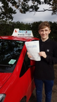 A big congratulations to Will Mercer, who has passed his driving test today at Newcastle Driving Test Centre.<br />
First attempt and with just 4 driver faults.<br />
Well done Will- safe driving from all at Craig Polles Instructor Training and Driving School. 🙂🚗<br />
Instructor-Perry Warburton