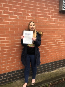 A big congratulations to Jayne Welch, who has passed her driving test today at Newcastle Driving Test Centre, on her First attempt and with 8 driver faults.<br />
Well done Jayne- safe driving from all at Craig Polles Instructor Training and Driving School. 🙂🚗<br />
Instructor-Sara Skelson