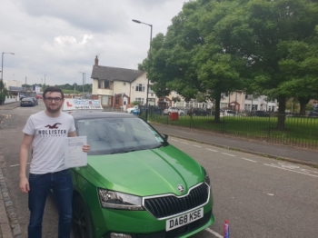 A big congratulations to David Waugh, who has passed his driving test today at Cobridge Driving Test Centre, on his First attempt and with just 3 driver faults.<br />
Well done David- safe driving from all at Craig Polles Instructor Training and Driving School. 🙂🚗<br />
Instructor-Jamie Lees