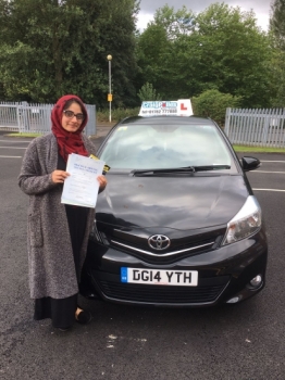 A big congratulations to Uzma Afsar Uzma passed her driving test at Newcastle Driving Test Centre with 9 driver faults<br />
<br />
Well done Uzma - safe driving from all at Craig Polles instructor training and driving school 🚗