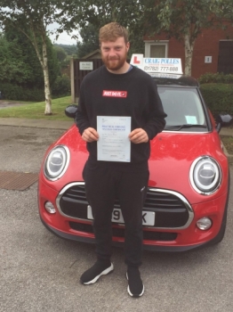 A big congratulations to Ashley Roberts, who passed his driving test today at Newcastle Driving Test Centre, at his first attempt and with just 3 driver faults.<br />
Well done Ashley- safe driving from all at Craig Polles Instructor Training and Driving School. 🙂🚗<br />
Instructor-Mark Ashley