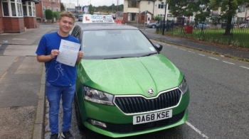 A big congratulations to Nathan Edwards, who passed his driving test today at Cobridge Driving Test Centre. First attempt and with just 2 driver faults.<br />
Well done Nathan- safe driving from all at Craig Polles Instructor Training and Driving School. 🙂🚗<br />
Instructor-Jamie Lees