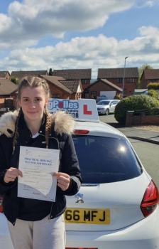 A big congratulations to Becky Pedley, who passed her driving test today at Cobridge Driving Test Centre. First attempt and with just 3 driver faults.<br />
Well done Becky- safe driving from all at Craig Polles Instructor Training and Driving School. 🙂🚗<br />
Instructor-Dave Wilshaw
