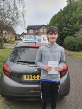 A big congratulations to William Sussex.🥳 <br />
William passed his driving test today at Crewe Driving Test Centre. First attempt and with just 4 driver faults.<br />
Well done William - safe driving from all at Craig Polles Instructor Training and Driving School. 🙂🚗<br />
Driving instructor-Dave Wilshaw