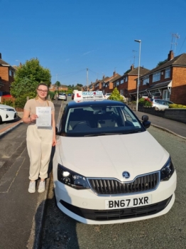 A big congratulations to Lia Marshall. Lia passed her driving test today at Cobridge Driving Test Centre. First attempt and with just 4 driver faults.<br />
Well done Lia- safe driving from all at Craig Polles Instructor Training and Driving School. 🙂🚗<br />
Instructor-Gareth Johnson