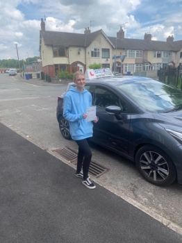 A big congratulations to Libby Baskeyfield. Libby passed her driving test today at Cobridge Driving Test Centre, with just 2 driver faults. <br />
Well done Libby- safe driving from all at Craig Polles Instructor Training and Driving School. 🙂🚗<br />
Driving instructor-Joe O’Byrne.