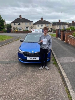 A big congratulations to Tallon Bell. Tallon passed his driving test today at Cobridge Driving Test Centre. <br />
First attempt, with just 4 driver faults.<br />
Well done Tallon- safe driving from all at Craig Polles Instructor Training and Driving School. 🙂🚗<br />
Driving instructor-Stephen Cope
