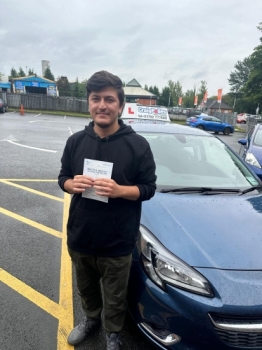 A big congratulations to Elham Hashimy.🥳 Elham passed his driving test today at Newcastle Driving Test Centre. First attempt and with just 1 driver fault. <br />
Well done Elham - safe driving from all at Craig Polles Instructor Training and Driving School. 🙂🚗<br />
Driving instructor- Ryan Hopwood
