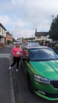 A big congratulations to Danielle Harriet.🥳 <br />
Danielle passed her driving test today at Cobridge Driving Test Centre. First attempt and with 8 driver faults. <br />
Well done Danielle - safe driving from all at Craig Polles Instructor Training and Driving School. 🙂🚗<br />
Driving instructor-Jamie Lees