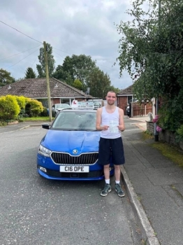 A big congratulations to Gregory Shaw.🥳 <br />
Gregory passed his driving test today at Crewe Driving Test Centre. First attempt and with just 1 driver fault. <br />
Well done Gregory- safe driving from all at Craig Polles Instructor Training and Driving School. 🙂🚗<br />
Driving instructor- Stephen Cope
