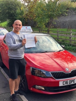A big congratulations to Jerry Chan, who has passed his driving test toady at Cobridge Driving Test Centre.<br />
First attempt and with just 1 driver fault.<br />
Well done Jerry - safe driving from all at Craig Polles Instructor Training and Driving School. 😀🚗<br />
Instructor-Stephen Cope