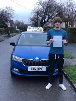 A big congratulations to Matt Brundrett, who has passed his driving test today with just 3 driver faults.<br />
Well done Matt-safe driving from all at Craig Polles Instructor Training and Driving School. 🙂🚗<br />
Instructor-Stephen Cope