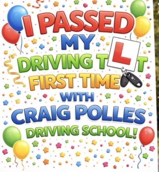 A big congratulations to Ashley Rooker.🥳<br />
Ashley passed his driving test today at Newcastle Driving Test Centre. First attempt and with just 3 driver faults.<br />
Well done Ashley safe driving from all at Craig Polles Instructor Training and Driving School. 🙂🚗<br />
Driving instructor-Simon Smallman
