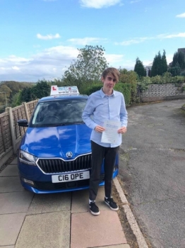 A big congratulations to Sian Johnson, who has passed his driving test today at Cobridge Driving Test Centre, at his First attempt with just 3 driver faults.<br />
Well done Sian- safe driving from all at Craig Polles Instructor Training and Driving School. 🙂🚗<br />
Instructor-Stephen Cope