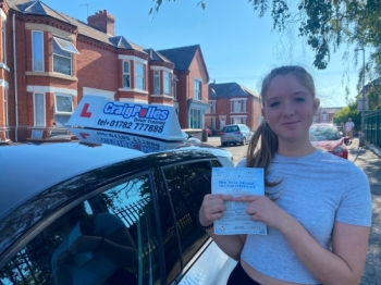 Huge congratulations today to Libby Moulton.🥳<br />
Libby has passed her driving test at her first attempt and with just 1 driver fault.<br />
Well done Libby, safe driving from all at Craig Polles Instructor Training and Driving School. 🙂🚗<br />
Driving instructor-Jane Chesters