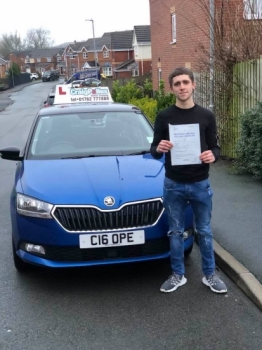 A big congratulations to Damian Metcalfe, who has passed his driving test today at Cobridge Driving Test Centre, at his First attempt.<br />
Well done Damian - safe driving from all at Craig Polles Instructor Training and Driving School. 🙂🚗<br />
Instructor-Stephen Cope