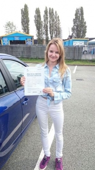 Congratulations to Abbie Young for passing her driving test today First time and with just 2 driver faults <br />
<br />
Well done Abbie - safe driving