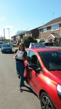 Congratulations to Abigail Leese for passing her driving test today First time and with just 7 driver faults A great drive Abigail - well done and safe driving