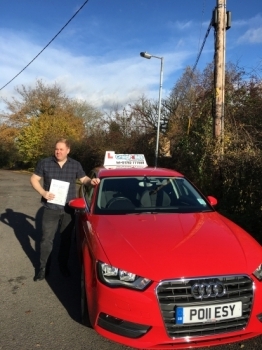 A big congratulations to Adam Ball for passing his driving test today First time and with just 4 driver faults <br />
<br />
Well done Adam - safe driving
