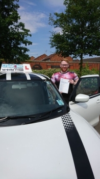 A big congratulations to Adam Croether, who has passed his driving test at Crewe Driving Test Centre, at his First attempt and with just 4 driver faults.<br />
Well done Adam - safe driving from all at Craig Polles Instructor Training and Driving School. :)<br />
Instructor-John Breeze