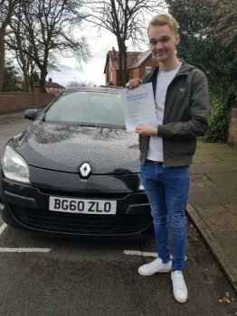 A big congratulations to Aidan Morley, who has passed his driving test at Newcastle Driving Test Centre, at his First attempt and with just 3 driver faults.<br />
<br />
Well done Aidan - safe driving from all at Craig Polles Instructor Training and Driving School. 😀🚗<br />
<br />
Instructor-Mark Ashley