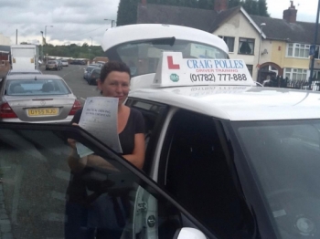 Congratulations Alison passing your driving test on your 1st attempt