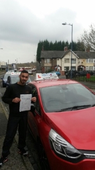 A big congratulations to Aqib for passing his driving test today First attempt and with just 5 driver faults A great drive Aqib - safe driving