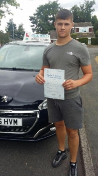 A big congratulations to Ben Brookes, who has passed his driving test today at Newcastle Driving Test Centre.<br />
First attempt and with just 1 driver fault.<br />
Well done Ben- safe driving from all at Craig Polles Instructor Training and Driving School. 🙂<br />
Instructor-Mark Ashley
