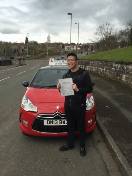 A big congratulations to Brandon Liew for passing his driving test today First time and with just 3 driver faults <br />
<br />
Well done Brandon - safe driving