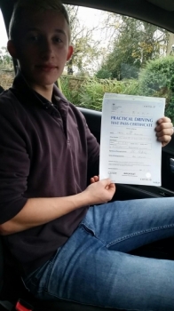 Congratulations to Calum Mcquade for passing his driving test today Safe driving Calum