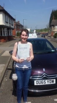 A big congratulations to Charlotte Birks Charlotte passed her driving test today at Cobridge Driving Test Centre first time and with just 5 driver faults <br />
<br />
Well done Charlotte - safe driving from all at Craig Polles Instructor Training and Driving School 🚗😀