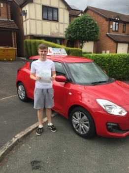 A big congratulations to Cory Vincent, who has passed his driving test today at Cobridge Driving Test Centre, at his First attempt and with just 2 driver faults.<br />
Well done Cory- safe driving from all at Craig Polles Instructor Training and Driving School. 🙂🚗<br />
Instructor-Andrew Crompton