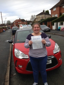 A big congratulations to Claire Barnes for passing her driving test today First time and with just 2 driver faults <br />
<br />
Well done Claire - safe driving