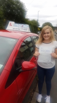 A big congratulations to Claire Moss, who has passed her driving test today at Newcastle Driving Test Centre.<br />
First attempt and with just 3 driver faults.<br />
Well done Claire- safe driving from all at Craig Polles Instructor Training and Driving School. 🙂<br />
Instructor-Perry Warburton