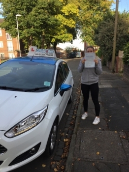 A big congratulations to Courtney Letham for passing her driving test today First time and with just 4 driver faults <br />
<br />
Well done Courtney - safe driving