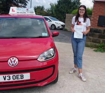 A big congratulations to a Sophie Julian, who has passed her driving test today at Newcastle Driving Test Centre, at her First attempt and with just 3 driver faults.<br />
Well done Sophie - safe driving from all at Craig Polles Instructor Training and Driving School. 🙂🚗<br />
Instructor-Debbie Griffin
