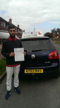A big congratulations to Dahud Mahmood for passing his driving test today First time and with just 2 driver faults <br />
<br />
Well done Dahud - safe driving
