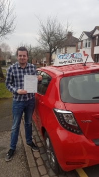 A big congratulations to Daniel Ratcliffe, who has passed his driving test today at Newcastle Driving Test Centre, at his First attempt and with just 1 driver fault.<br />
<br />
Well done Daniel - safe driving from all at Craig Polles Instructor Training and Driving School. 🚗😀