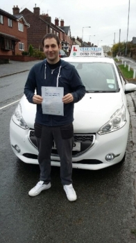 Congratulations to Dave Johnson for passing his driving test Safe driving Dave