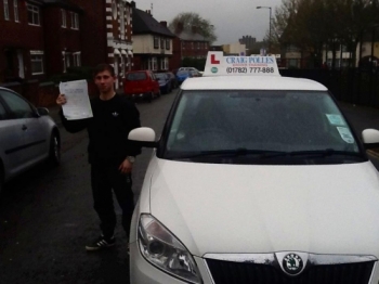 Congratulations to David Wilson for passing his driving test with only 3 driver faults