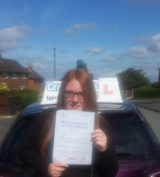 A big congratulations to Demi Walker Demi passed her driving test at Cobridge Driving Test Centre with just 5 driver faults <br />
<br />
Well done Demi - safe driving from all at Craig Polles instructor training and driving school 🚗😀