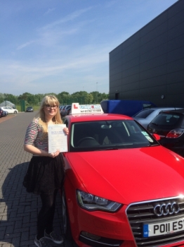 Congratulations to Elysia Carr for passing your driving test today at your first attempt and with just 2 driver faults Very well done Elysia Safe driving
