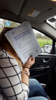 A big congratulations to a camera shy Emily for passing her driving test with just 4 driver faults <br />
<br />
Well done Emily - safe driving