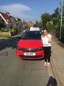 A big congratulations to Erin Spruce for passing her driving test today First time and with just 5 driver faults <br />
<br />
Well done Erin - safe driving